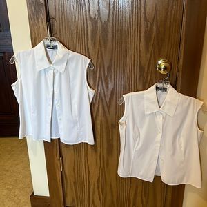 White Piazza Sempione sleeveless shirt